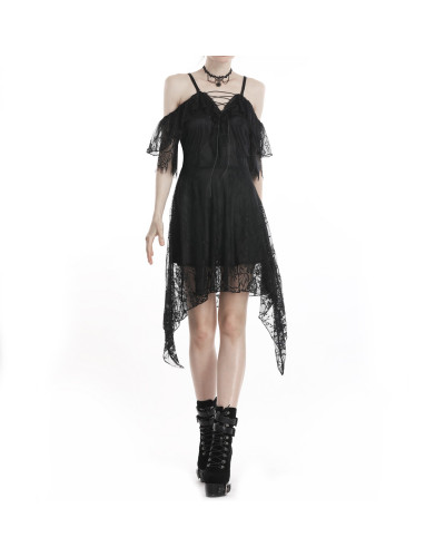 Vestido Corto con Encaje