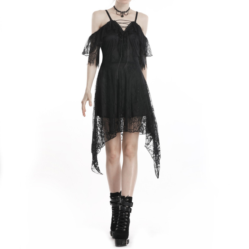 Vestido Corto con Encaje