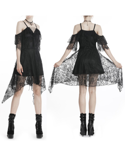 Vestido Corto con Encaje
