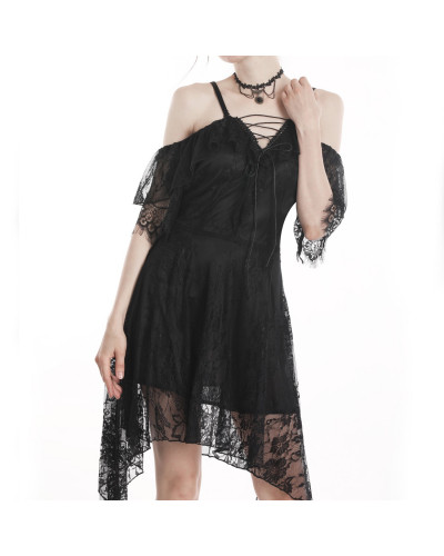 Vestido Corto con Encaje