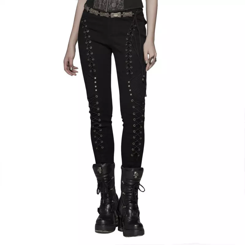 Pants with Lacings from Punk Rave Brand at €83.50