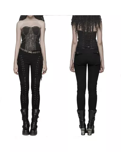 Pants with Lacings from Punk Rave Brand at €83.50