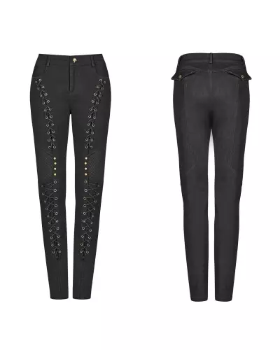 Pants with Lacings from Punk Rave Brand at €83.50