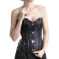 Corset Preto com Brocado