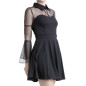 Vestido com Mangas de Tule