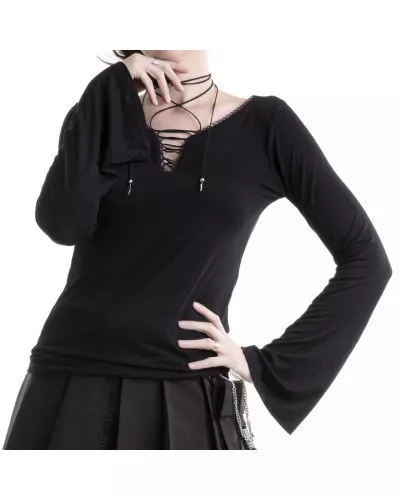 T-Shirt with Lacing from Dark in love Brand at €35.50