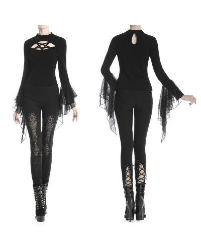 legging con encaje