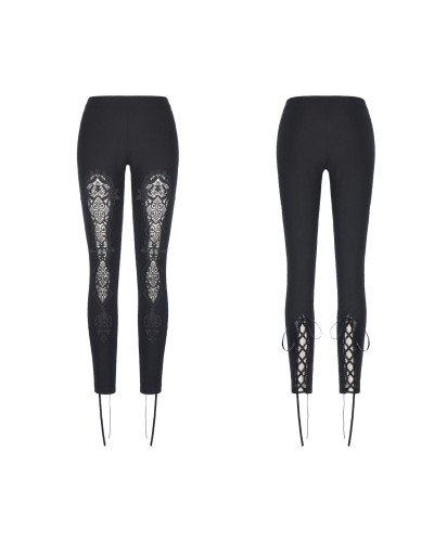 legging con encaje