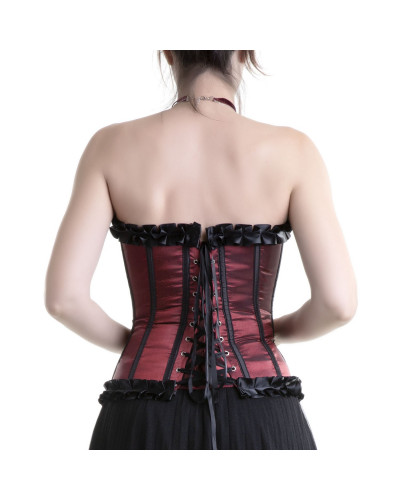 Corset Gótico Granate estilo Tienda de Corsets
