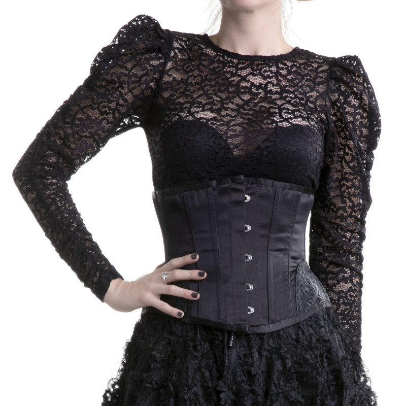 CORSET BAJO PECHO NEGRO