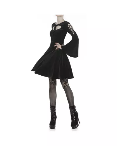 Kurzes Kleid aus Samt der Dark in Love-Marke für 45,00 €