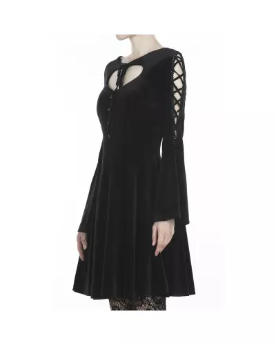 Kurzes Kleid aus Samt der Dark in Love-Marke für 45,00 €