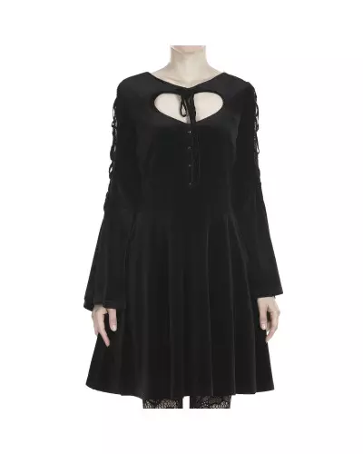 Kurzes Kleid aus Samt der Dark in Love-Marke für 45,00 €