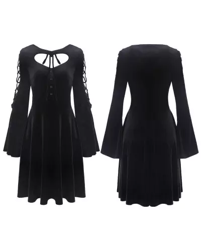 Kurzes Kleid aus Samt der Dark in Love-Marke für 45,00 €