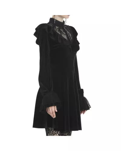 Samt Kleid mit Spitze der Dark in love-Marke für 46,50 €