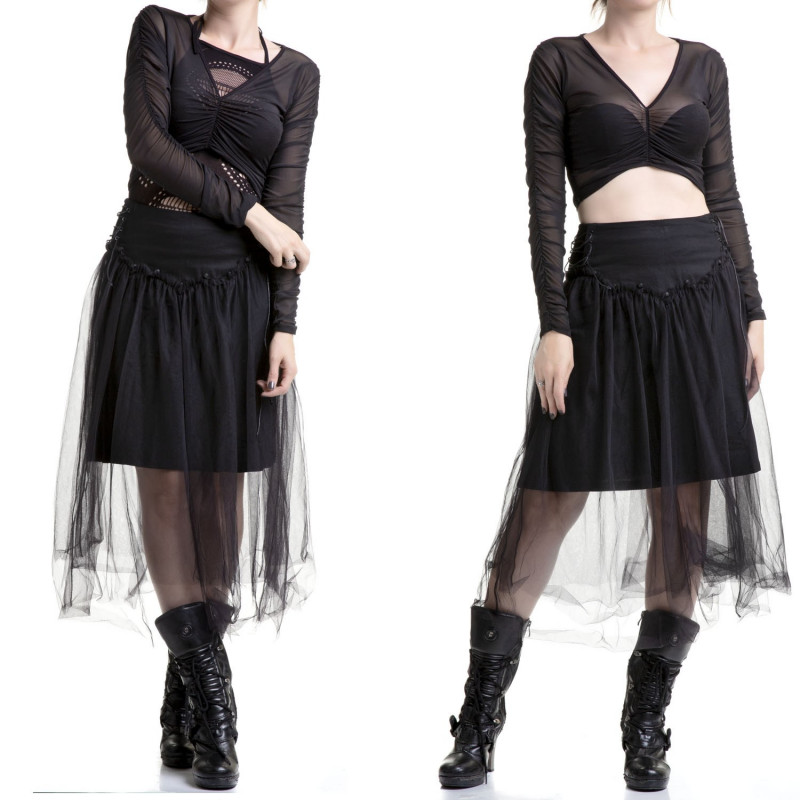 T-Shirt Curta de Tule