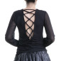 T-Shirt avec Tulle et Croisé
