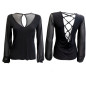 T-Shirt com Tule e Cruzado