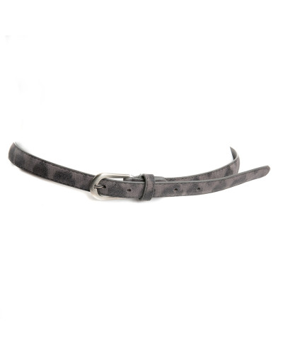 cinturon gris leopardo