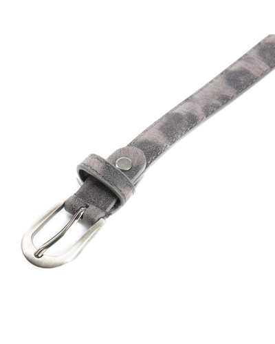 cinturon gris leopardo
