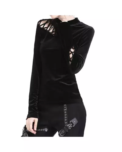 T-Shirt with Lacings from Dark in Love Brand at €37.90