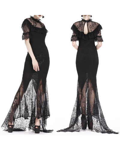 Tube Skirt with Lace and Guipure