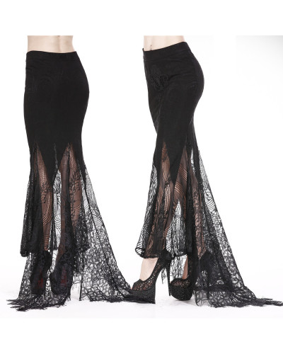 Tube Skirt with Lace and Guipure