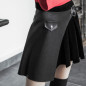 Jupe Noire avec Simili Cuir