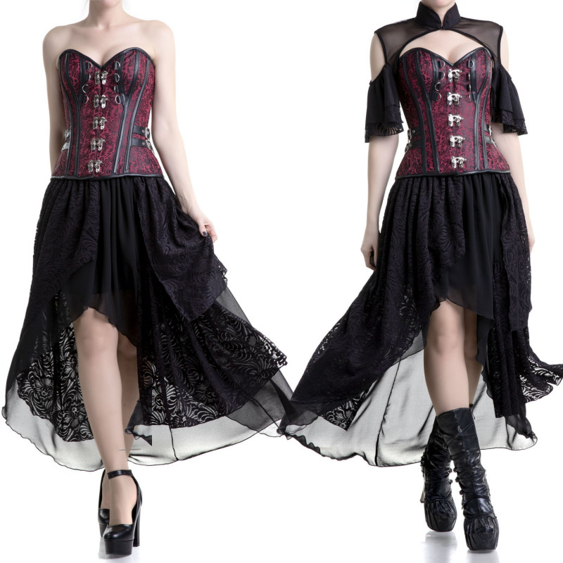 Black and Red Corset