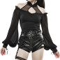 T-Shirt with Sleeves Made of Tulle