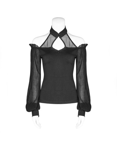 T-Shirt with Sleeves Made of Tulle