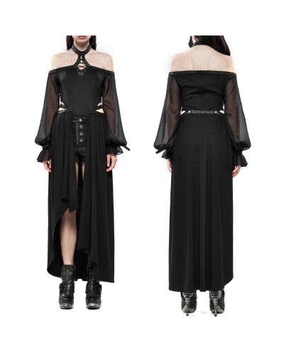 VESTIDO GOTICO FALDA DESMONTABLE