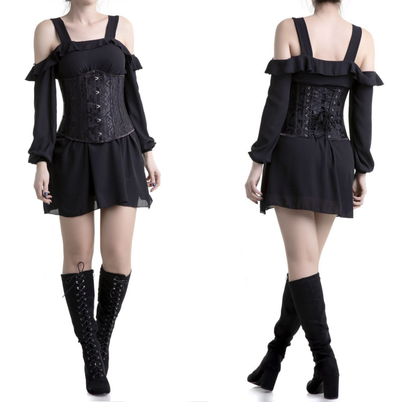 Underbust Corset with Brocade