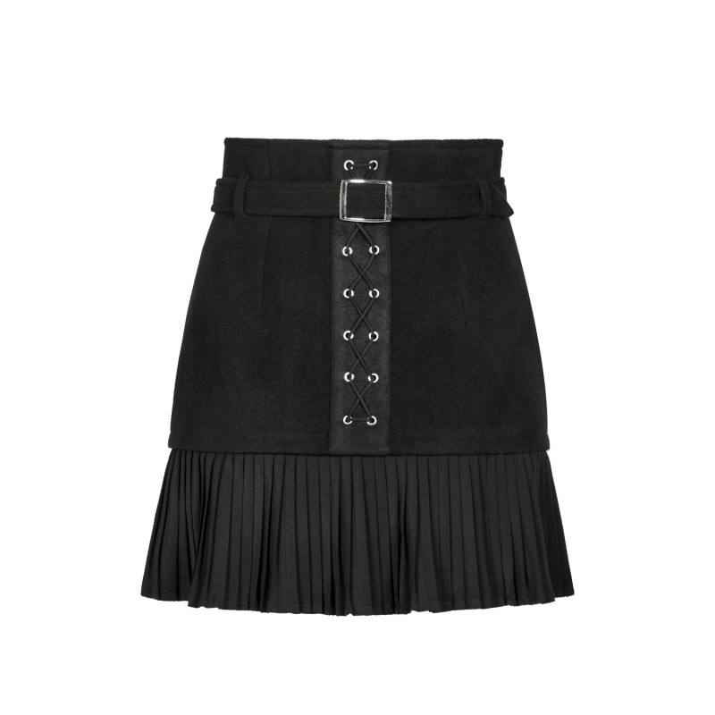 FALDA POLIPIEL CON TARTAN