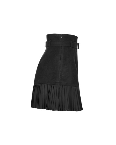 FALDA POLIPIEL CON TARTAN
