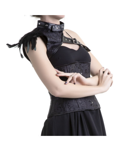 bolero con plumas