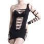 Asymmetric T-Shirt with Holes