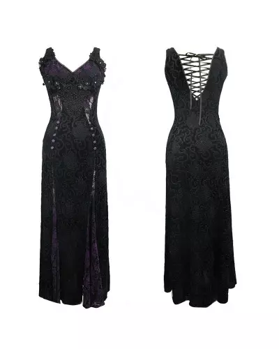 Vestido de Renda Preto e Lilás da Marca Devil Fashion por 129,00 €