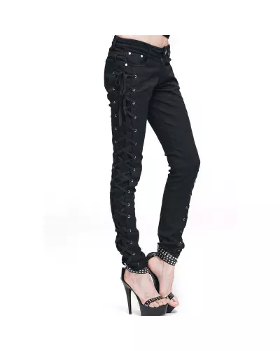 Pants with Lacings from Devil Fashion Brand at €64.79