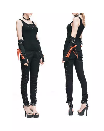 Pants with Lacings from Devil Fashion Brand at €64.79