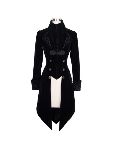 CHAQUETA LARGA CON BOTONES