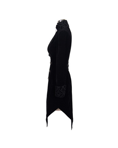 CHAQUETA LARGA CON BOTONES