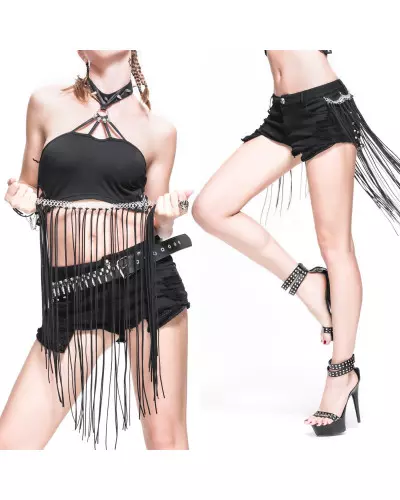 Shorts with Fringes from Devil Fashion Brand at €39.00
