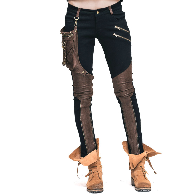 PANTALON TEJANO NEGRO CON ROTOS