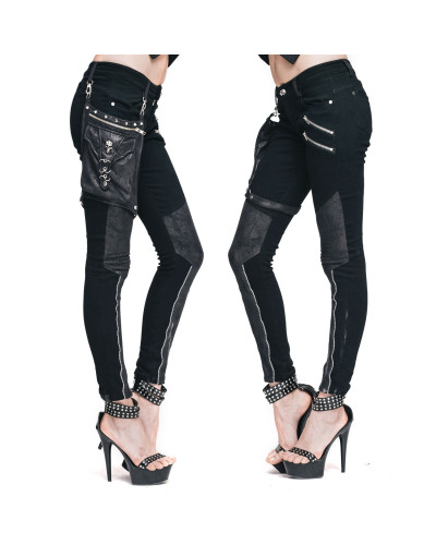 PANTALON GOTICO CON RIÑONERA