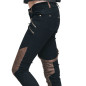 Pantalón Negro y Marrón con Bolso Pantalón Negro y Marrón con Bolso