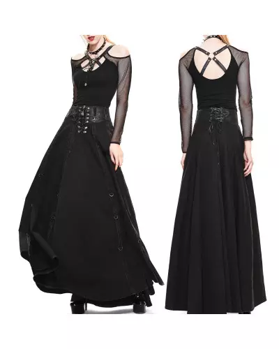 Jupe Longue et Noire de la Marque Devil Fashion à 97,50 €