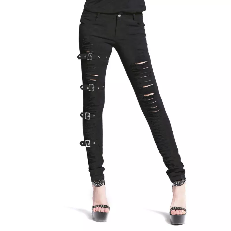 Torn Pants with Buckles from Devil Fashion Brand at €57.90