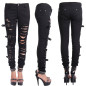 Pantalón Desgarrado con Hebillas