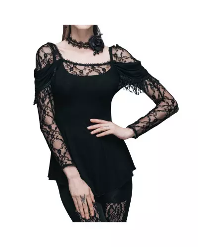 T-Shirt with Rose and Lace from Devil Fashion Brand at €67.00